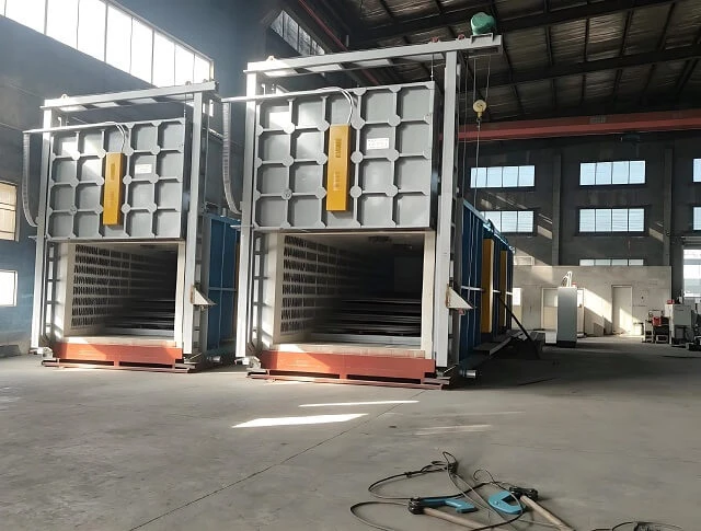 فرن Bogie Hearth Box للمعالجة الحرارية لقالب الصب الثقيل والتلطيف