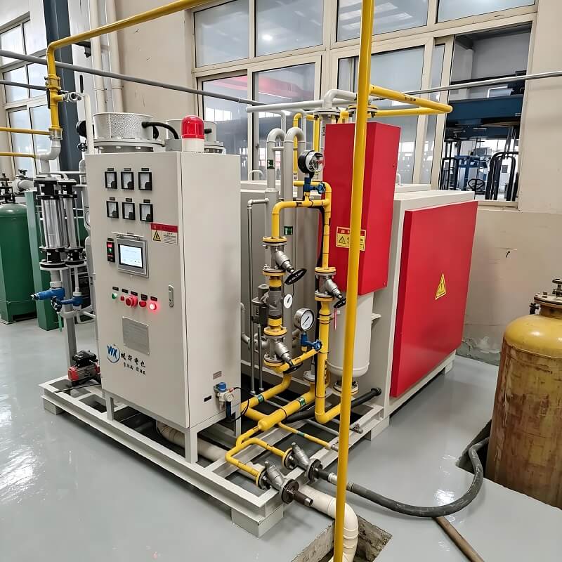 وحدة تكسير الأمونيا الأوتوماتيكية عالية النقاء 40Nm³/h H2 N2 للغاز المختلط