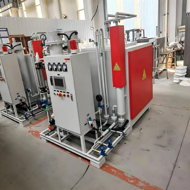 وحدة تكسير الأمونيا الأوتوماتيكية عالية النقاء 40Nm³/h H2 N2 للغاز المختلط