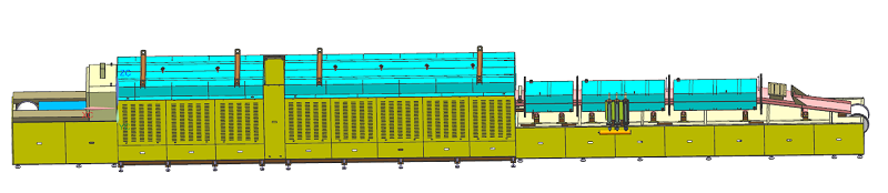 فرن تلبيد مسحوق المعادن من نوع الحزام الشبكي المستمر