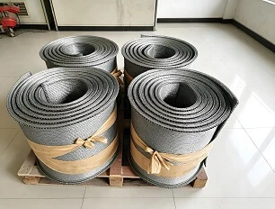 SUS310S SUS314 حزام شبكي للتبريد حزام ناقل من السبائك المقاومة للحرارة لفرن المعالجة الحرارية