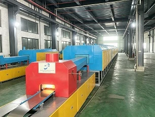 فرن اللحام المستمر بحزام شبكي بقدرة 120 كيلووات، 5-المنطقة 1150 درجة مئوية لتعدين المساحيق للأجهزة